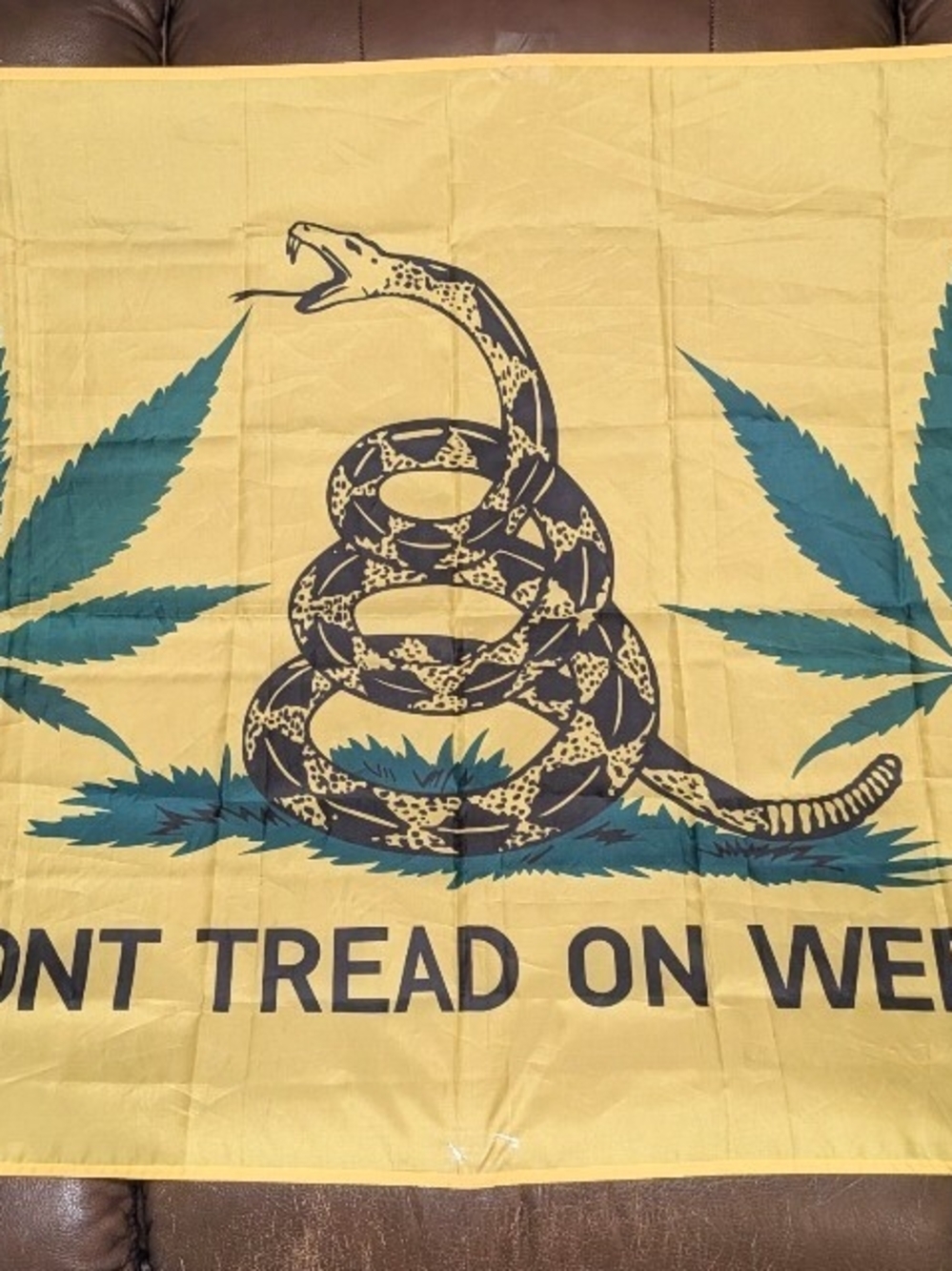 Don't Tread On Herb Man Cave Sign Flag